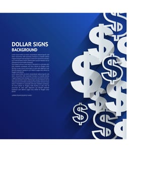 Dollar sign minimalist abstract background Dollar sign