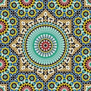 Traditional Arabic Design Akram Morocco Pattern Five