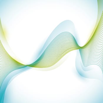 Colorful stripes and curves background design, illustration.