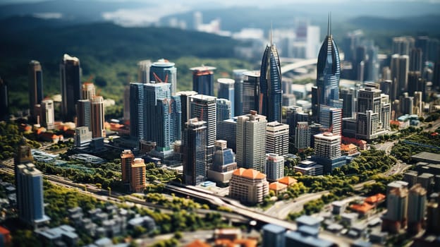 3D model of a modern metropolis.