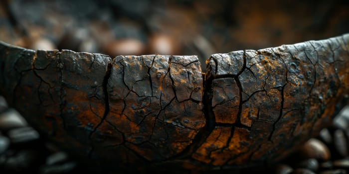 Extreme macro photography of fresh roasted coffee beans.