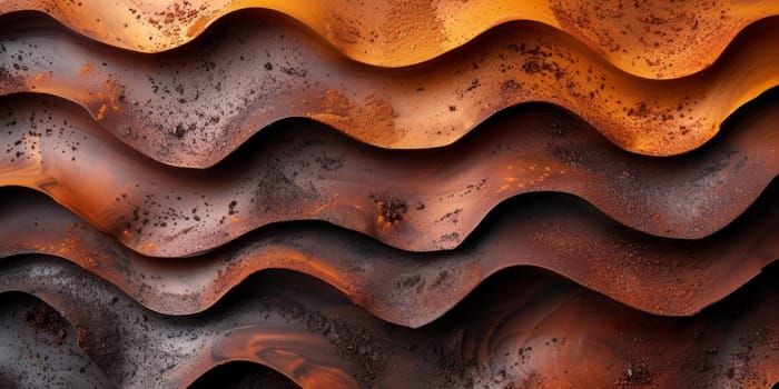 Extreme macro photography of fresh roasted coffee beans ground