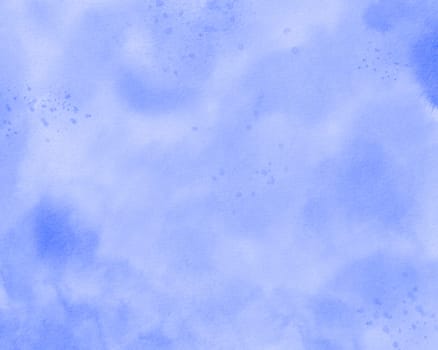 A tender watercolor background in shades of blue. Soft water droplets. This gentle for adding a touch of serenity design projects, for wedding invitations, social media posts, or art prints.