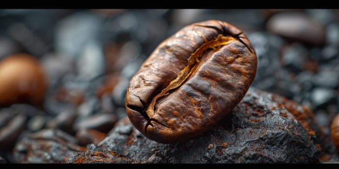 Coffee beans roasted traditional,coffee beans are being roasted. Roasting the peeled coffee beans