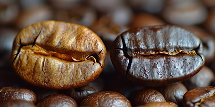 Coffee beans roasted traditional,coffee beans are being roasted. Roasting the peeled coffee beans