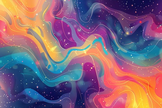 Vivid abstract psychedelic background, flowing with vibrant hues and liquid patterns, perfect for Y2K themed designs, modern art projects, and creative backdrops. Generative AI