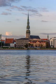 view of St. Peter's Church in Riga in Latvia 6