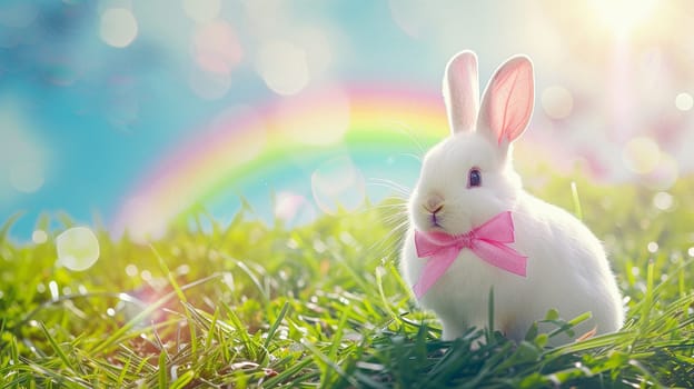 Easter bunny. Beautiful background for Easter. High quality photo