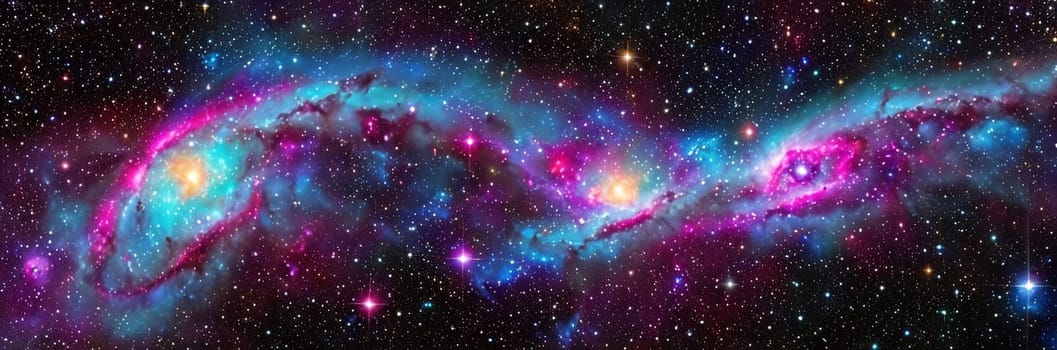 Behold the mesmerizing Cosmic Nebula, a cosmic masterpiece of vibrant colors and swirling gases. It embodies the celestial birthplace of stars, capturing the awe-inspiring beauty of the universe. Generative AI.