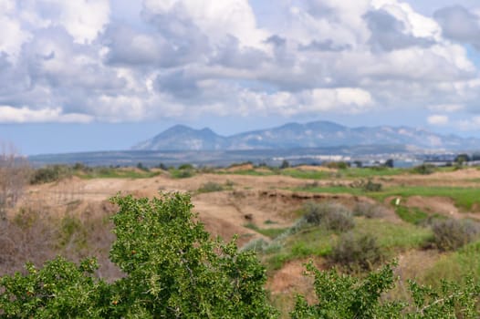 clouds against the backdrop of mountains in winter in Cyprus 14