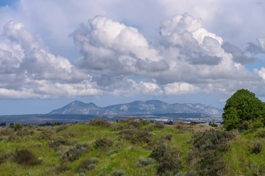 clouds against the backdrop of mountains in winter in Cyprus 13