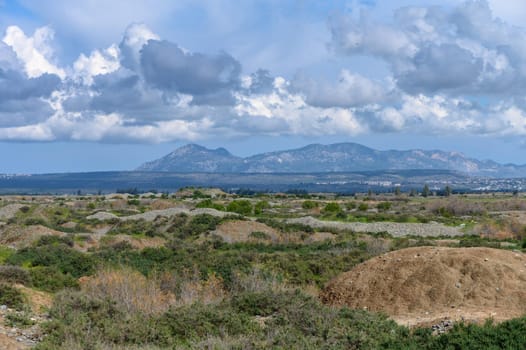 clouds against the backdrop of mountains in winter in Cyprus 6