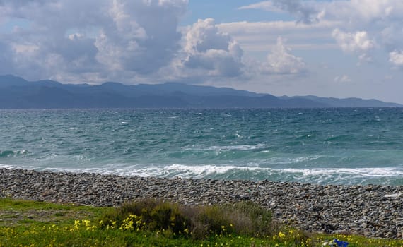 clouds against the backdrop of mountains in winter in Cyprus 3