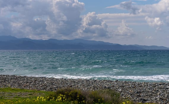 clouds against the backdrop of mountains in winter in Cyprus 2