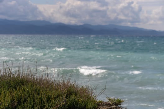 Mediterranean sea and beach in winter in Cyprus 5