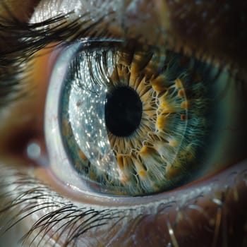Beautiful close-up photo of the eye. High quality photo