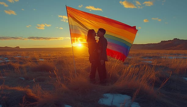 Gay wedding of two lesbian girls. High quality photo