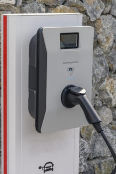 charging station for electric cars in a residential complex