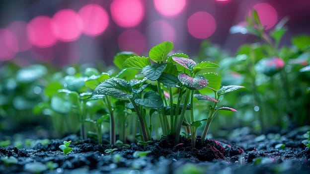 A captivating closeup of a flowering plant emerging from the ground, showcasing the natural beauty of terrestrial plants in a grassy landscape