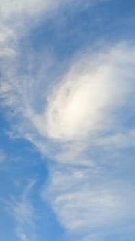 Blue light sky nature white clouds whether background . High quality photo