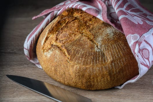 delicious homemade whole grain bread fresh from the oven 2