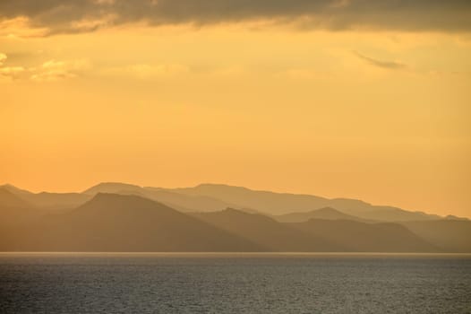 sunset view of the mountains in Cyprus in winter 4