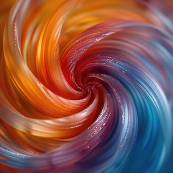 This image showcases a dynamic and colorful swirl pattern, creating a visually engaging display that captures attention.