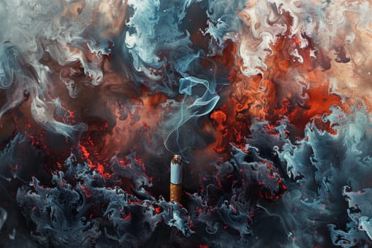 No smoking concept, World No Tobacco Day background, Creative design idea for poster or banner.