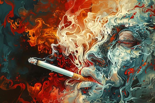 No smoking concept, World No Tobacco Day background, Creative design idea for poster or banner.