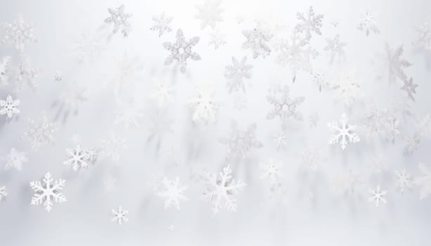 White snowflakes background. High quality photo