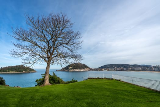 La Concha beach from the Miramar Palace, San Sebastian