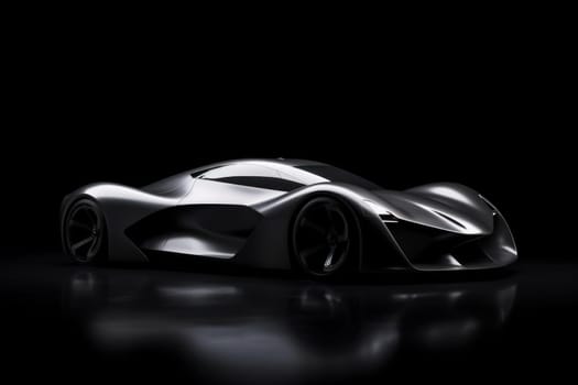 Sport car concept at low light. Auto speed vehicle. Generate Ai