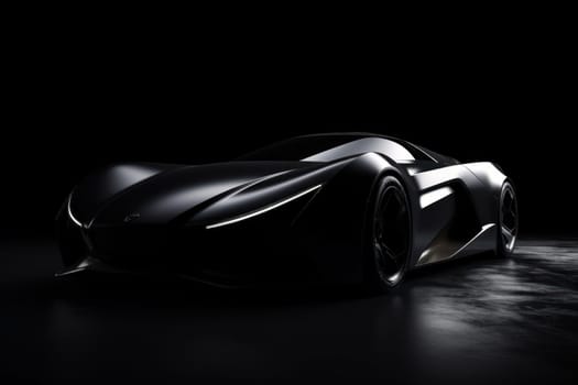 Futuristic concept sport car. Luxury vehicle. Generate Ai