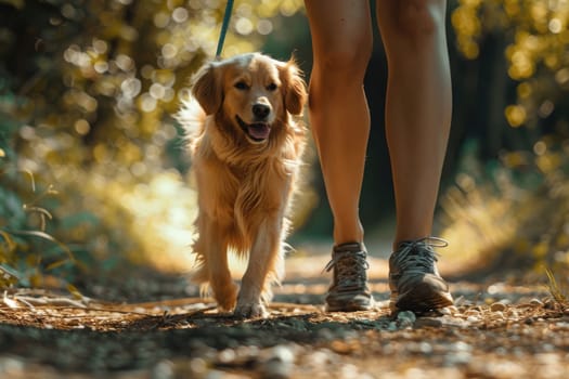Professional dog walker, Walking dogs on a leash through the park, Canine Companions.