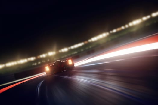 Speed race track. Motor formula. Generate Ai