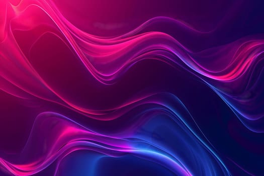 Abstract colorful gradient wavy energy flow on black background. Neural network generated image. Not based on any actual scene or pattern.