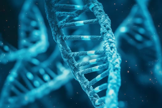 Dna details view. Science molecular. Generate Ai