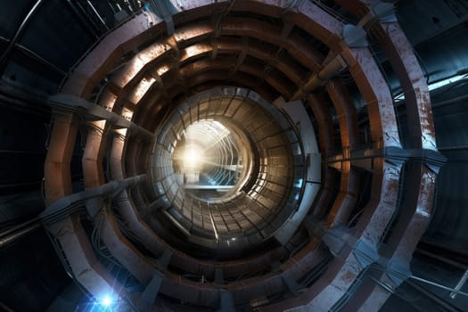 Portal time machine. Travel science. Generate Ai