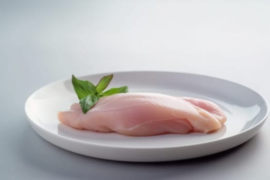 Fresh raw chicken fillet. Fresh food. Generate Ai
