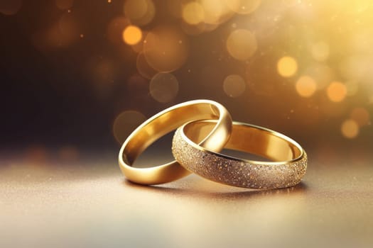 Marry wedding bands. Groom marry. Generate Ai