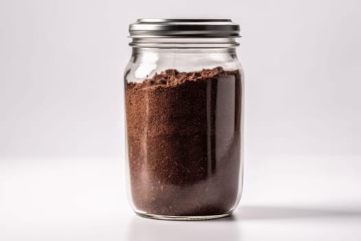 Instant coffee glass jar. Closed glass. Generate Ai