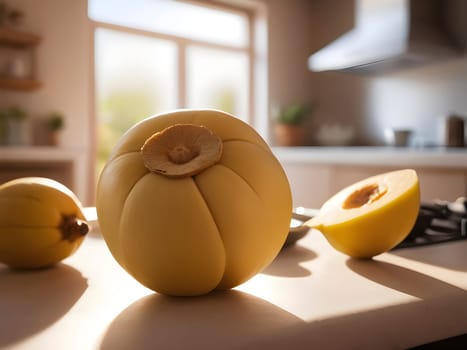 Lucuma Radiance: A Warm Glow in the Kitchen's Afternoon Light.