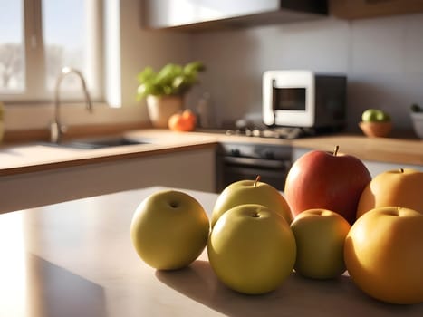 Golden Harvest: Giaca Fruit in Focus, Bathed in Afternoon Kitchen Glow.