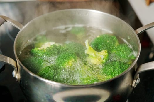 Vibrant broccoli to a bubbling pot of boiling water, creating a flavorful masterpiece.