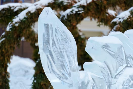 Frozen Symphony: A Mesmerizing Close Up of Glistening Ice Crystals