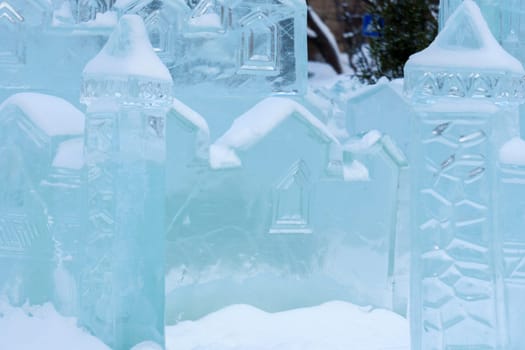 View capturing the enchanting beauty of numerous shimmering ice crystals.