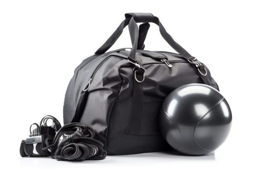 Fitness equipment bag. Trainer active fit. Generate Ai