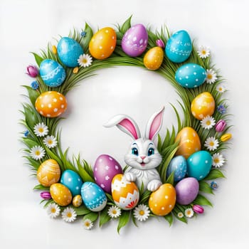 Easter Greeting Card. generative ai high quality