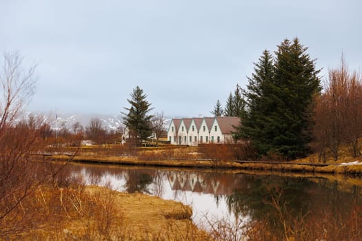 Stunning, tiny icelandic cabins in countryside settings, and monastery located in Thingvellir national park. Breathtaking highland attractions, outdoor strolling on picturesque trail.