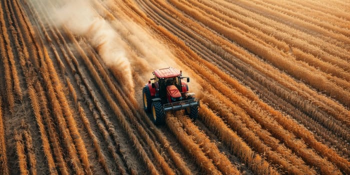 Farmer agriculture work hard young wheat in the field, the concept of natural farming, agriculture, the worker touches the crop and checks the sprouts, protect the ecology of the cultivated.